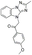1-(4-METHOXYPHENYL)-2-(2-METHYL-4H-[1,2,4]TRIAZOLO[1,5-A]BENZIMIDAZOL-4-YL)ETHANONE 结构式