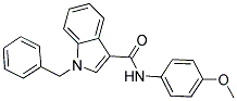 1-BENZYL-N-(4-METHOXYPHENYL)-1H-INDOLE-3-CARBOXAMIDE 结构式