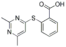2-[(2,4-DIMETHYLPYRIMIDIN-6-YL)THIO]BENZOIC ACID 结构式