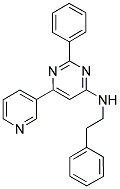 2-PHENYL-N-(2-PHENYLETHYL)-6-PYRIDIN-3-YLPYRIMIDIN-4-AMINE 结构式
