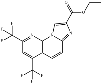 2,4-双(三氟甲基)-4A,10A-二氢咪唑并[1,2-A][1,8]萘啶-8-甲酸乙酯 结构式