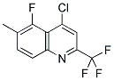 4-Chloro-5-fluoro-6-methyl-2-(trifluoromethyl)quinoline 结构式