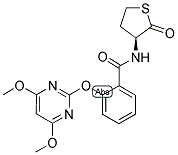 (3S)-3-[2-[(4,6-DIMETHOXYPYRIMIDIN-2-YL)OXY]BENZAMIDO]-2-OXOTETRAHYDROTHIOPHENE 结构式