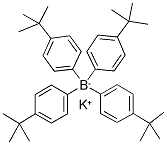 四(4-叔丁苯基)硼酸钾 结构式