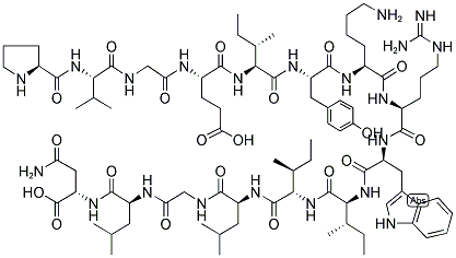 H-PRO-VAL-GLY-GLU-ILE-TYR-LYS-ARG-TRP-ILE-ILE-LEU-GLY-LEU-ASN-OH 结构式