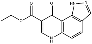 ETHYL 9-OXO-6,9-DIHYDRO-1H-PYRAZOLO[3,4-F]QUINOLINE-8-CARBOXYLATE 结构式