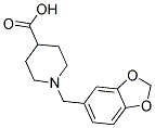 1-BENZO[1,3]DIOXOL-5-YLMETHYLPIPERIDINE-4-CARBOXYLIC ACID 结构式