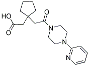 (1-[2-OXO-2-(4-PYRIDIN-2-YLPIPERAZIN-1-YL)ETHYL]CYCLOPENTYL)ACETIC ACID 结构式