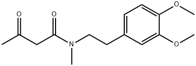 N-ACETOACETYL-N-METHYL-2-(3,4-DIMETHOXYPHENYL)ETHYLAMINE 结构式