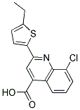 8-氯-2-(5-乙基噻吩-2-基)喹啉-4-羧酸 结构式