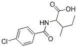 2-(4-CHLORO-BENZOYLAMINO)-3-METHYL-PENTANOIC ACID 结构式