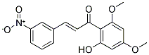 1-(2-HYDROXY-4,6-DIMETHOXYPHENYL)-3-(3-NITROPHENYL)-2-PROPEN-1-ONE 结构式