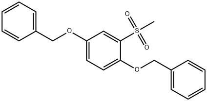 2-(Methylsulfonyl)-1,4-bis(phenylmethoxy)benzene 结构式