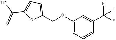 5-[[3-(三氟甲基)苯氧基]甲基]-糠酸 结构式
