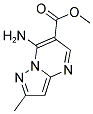 METHYL 7-AMINO-2-METHYLPYRAZOLO[1,5-A]PYRIMIDINE-6-CARBOXYLATE 结构式