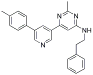 [2-METHYL-6-(5-P-TOLYL-PYRIDIN-3-YL)-PYRIMIDIN-4-YL]-PHENETHYL-AMINE 结构式