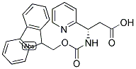 (S)-3-(9H-FLUOREN-9-YLMETHOXYCARBONYLAMINO)-3-PYRIDIN-2-YL-PROPIONIC ACID 结构式