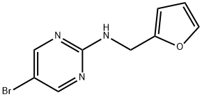 5-BROMO-2-(FURAN-2-YLMETHYLAMINO)PYRIMIDINE 结构式