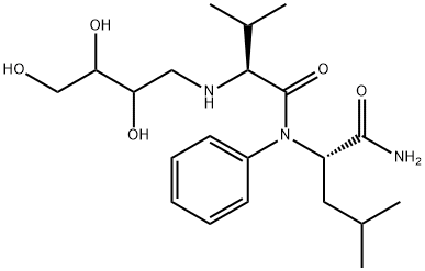 N-[(2RS,3RS)-2,3,4-TRIHYDROXY-BUTYL]-VAL-LEU-ANILIDE 结构式