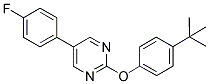 2-(4-TERT-BUTYLPHENOXY)-5-(4-FLUOROPHENYL)PYRIMIDINE 结构式