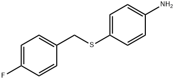 4-((4-氟苄基)硫代)苯胺 结构式
