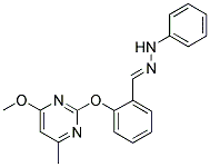 1,2-DIAZA-1-PHENYL-3-[2-[(4-METHOXY-6-METHYLPYRIMIDIN-2-YL)OXY]PHENYL]PROP-2-ENE 结构式