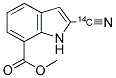 Methyl-2-cyanoindole-7-carboxylate, [cyano-14C] 结构式