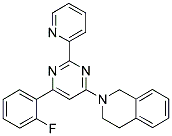 2-[6-(2-FLUOROPHENYL)-2-PYRIDIN-2-YLPYRIMIDIN-4-YL]-1,2,3,4-TETRAHYDROISOQUINOLINE 结构式