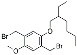 2,5-BIS(BROMOMETHYL)-1-METHOXY-4-(2-ETHYLHEXYLOXY)BENZENE 结构式