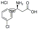 (S)-3-Amino-3-(3-chloro-phenyl)-propanoic acid hydrochloride 结构式