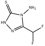 4-氨基-5-(二氟甲基)-2H-1,2,4-三唑-3-硫酮 结构式