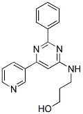 3-[(2-PHENYL-6-PYRIDIN-3-YLPYRIMIDIN-4-YL)AMINO]PROPAN-1-OL 结构式