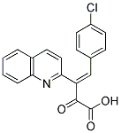 4-(4-CHLORO-PHENYL)-2-OXO-3-QUINOLIN-2-YL-BUT-3-ENOIC ACID 结构式