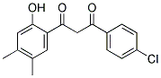 1-(4-CHLOROPHENYL)-3-(2-HYDROXY-4,5-DIMETHYLPHENYL)PROPANE-1,3-DIONE 结构式