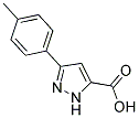 3-(4-METHYLPHENYL)-1H-PYRAZOLE-5-CARBOXYLIC ACID 结构式