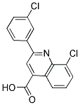 8-氯-2-(3-氯苯基)-喹啉-4-羧酸 结构式