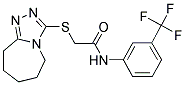 2-(6,7,8,9-TETRAHYDRO-5H-[1,2,4]TRIAZOLO[4,3-A]AZEPIN-3-YLTHIO)-N-[3-(TRIFLUOROMETHYL)PHENYL]ACETAMIDE 结构式