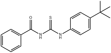 N-((4-(叔丁基)苯基)氨基甲硫基)苯甲酰胺 结构式