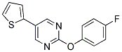 2-(4-Fluorophenoxy)-5-thien-2-ylpyrimidine 结构式