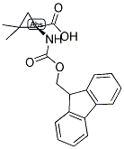 (R)-FMOC-1-AMINO-2,2-DIMETHYLCYCLOPROPANECARBOXYLIC ACID 结构式