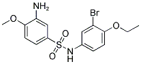 3-AMINO-N-(3-BROMO-4-ETHOXY-PHENYL)-4-METHOXY-BENZENESULFONAMIDE 结构式