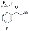 5-FLUORO-2-(TRIFLUOROMETHYL)PHENACYL BROMIDE 结构式