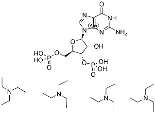 GUANOSINE-3',5'-BISPHOSPHATE TRIETHYLAMMONIUM SALT 结构式