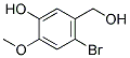 2-BROMO-5-HYDROXY-4-METHOXYBENZENEMETHANOL 结构式