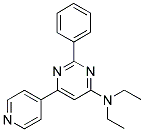 N,N-DIETHYL-2-PHENYL-6-PYRIDIN-4-YLPYRIMIDIN-4-AMINE 结构式