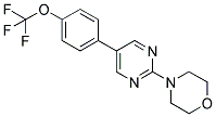 4-(5-[4-(TRIFLUOROMETHOXY)PHENYL]PYRIMIDIN-2-YL)MORPHOLINE 结构式