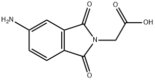 2-(5-氨基-1,3-二氧异吲哚-2-基)乙酸 结构式