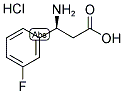 (S)-3-氨基-3-(3-氟苯基)丙酸盐酸盐 结构式