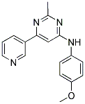 N-(4-METHOXYPHENYL)-2-METHYL-6-PYRIDIN-3-YLPYRIMIDIN-4-AMINE 结构式