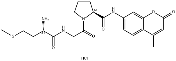 H-MET-GLY-PRO-AMC HCL 结构式